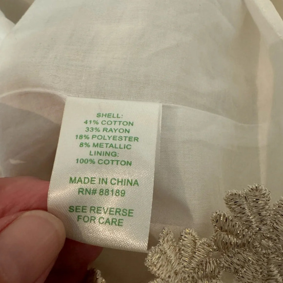 Lilly Pulitzer Meredith Shift Gold Metallic Lotti Daisy Lace Crochet Party Sz 0 - Picture 8 of 9